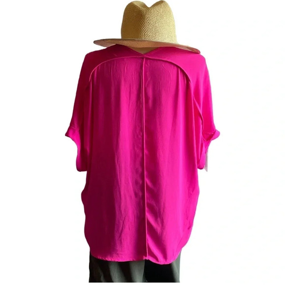 Lush Neon Pink Top, Size Medium, Women’s - Picture 6 of 8
